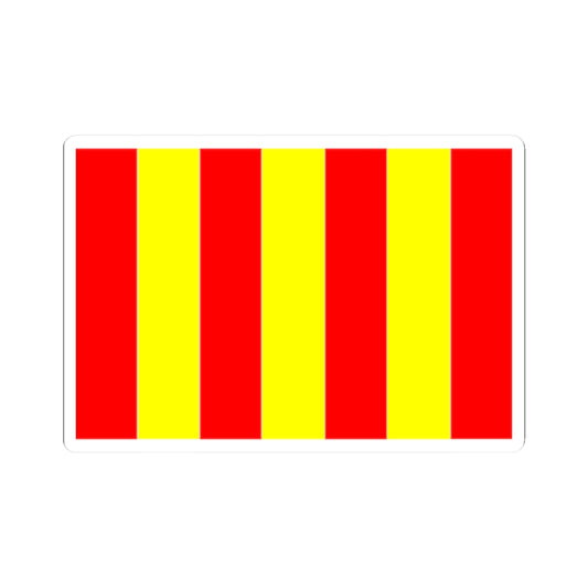 Flag of Forcalquier (France) STICKER Vinyl Kiss-Cut Decal