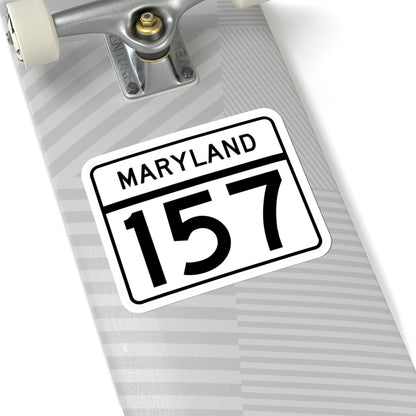 MD Route 157 (Maryland) (Road Sign) STICKER Vinyl Kiss-Cut Decal
