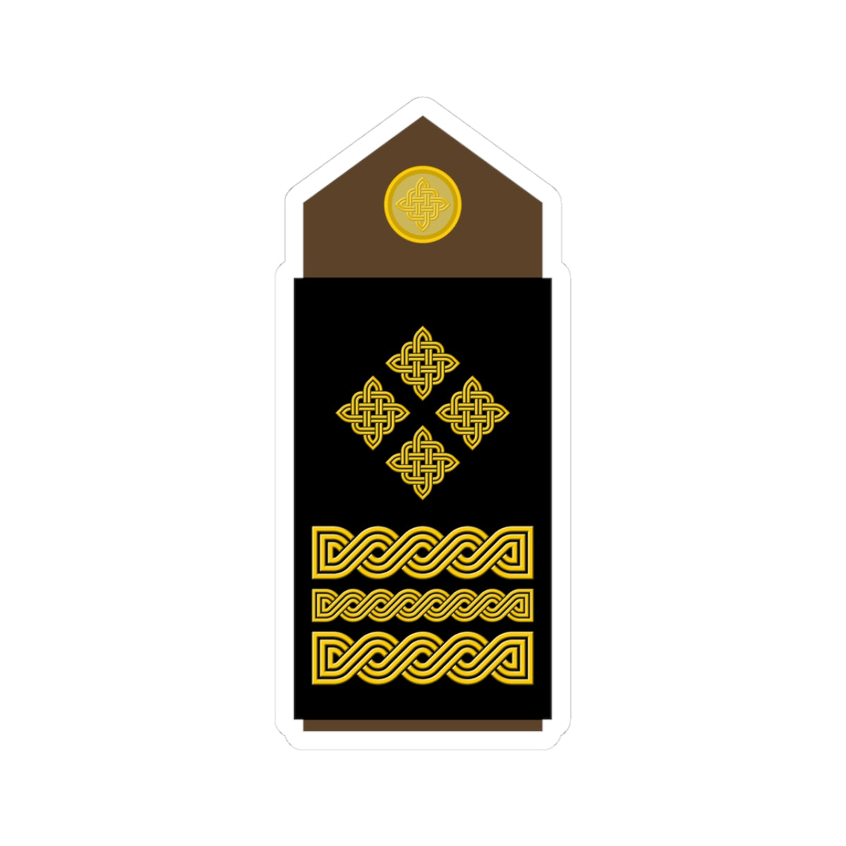 Army HRV OF 09 (Croatia) (Military Rank) STICKER Vinyl Kiss-Cut Decal