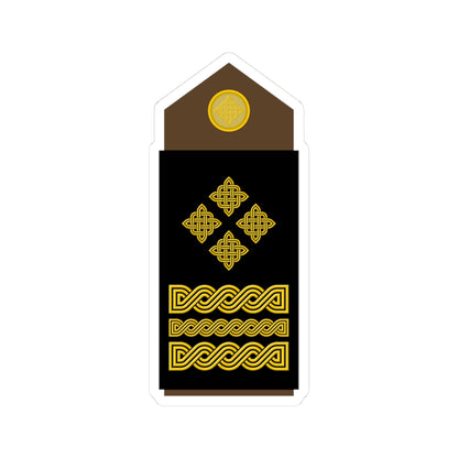 Army HRV OF 09 (Croatia) (Military Rank) STICKER Vinyl Kiss-Cut Decal