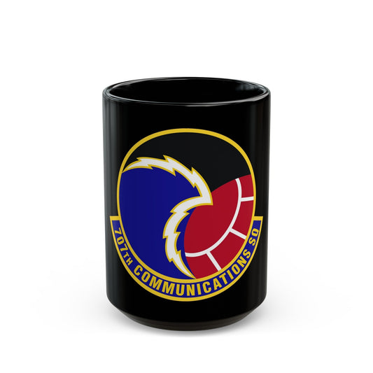 707th Communications Squadron (U.S. Air Force) Black Coffee Mug-15oz-The Sticker Space