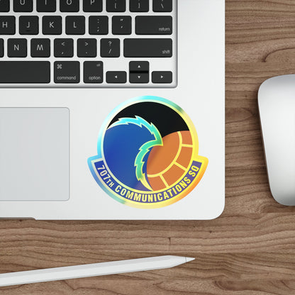 707th Communications Squadron (U.S. Air Force) Holographic STICKER Die-Cut Vinyl Decal-The Sticker Space