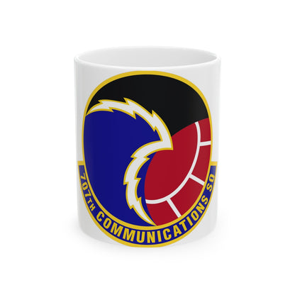 707th Communications Squadron (U.S. Air Force) White Coffee Mug-11oz-The Sticker Space