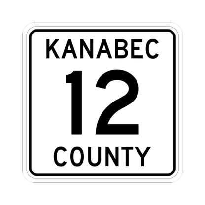 Kanabec County 12 MN (Minnesota) (Road Sign) STICKER Vinyl Kiss-Cut Decal