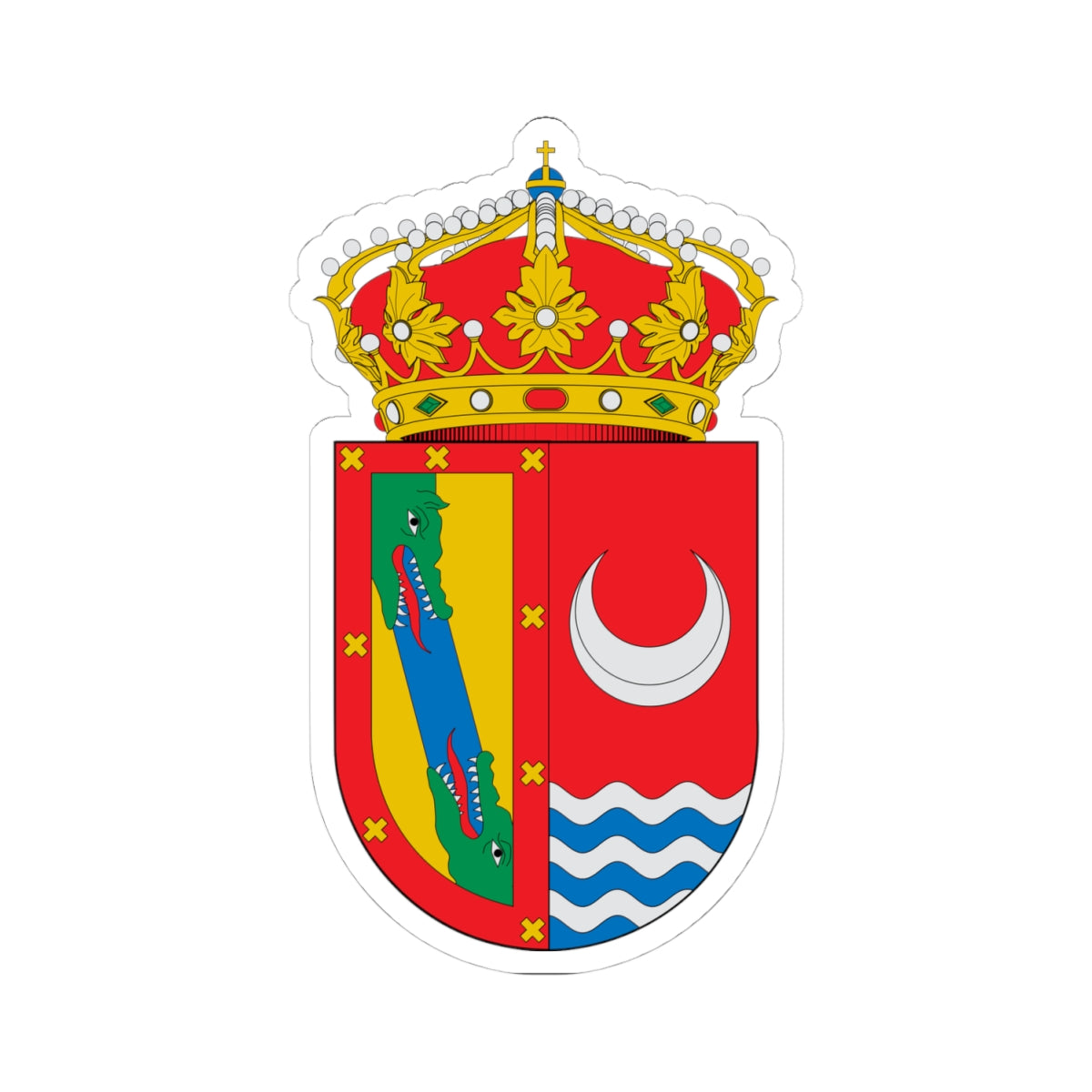 Escudo de Almaraz (Spain) (Coat of Arms) STICKER Vinyl Kiss-Cut Decal