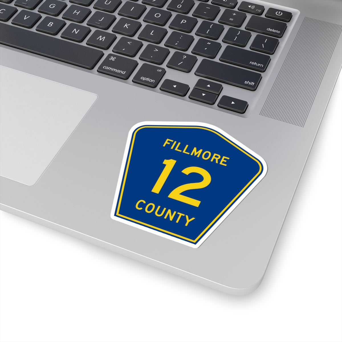 Fillmore County Route 12 (Minnesota) (Road Sign) STICKER Vinyl Kiss-Cut Decal