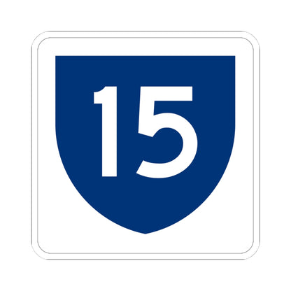 PR primary 15 (Puerto Rico) (Road Sign) STICKER Vinyl Kiss-Cut Decal
