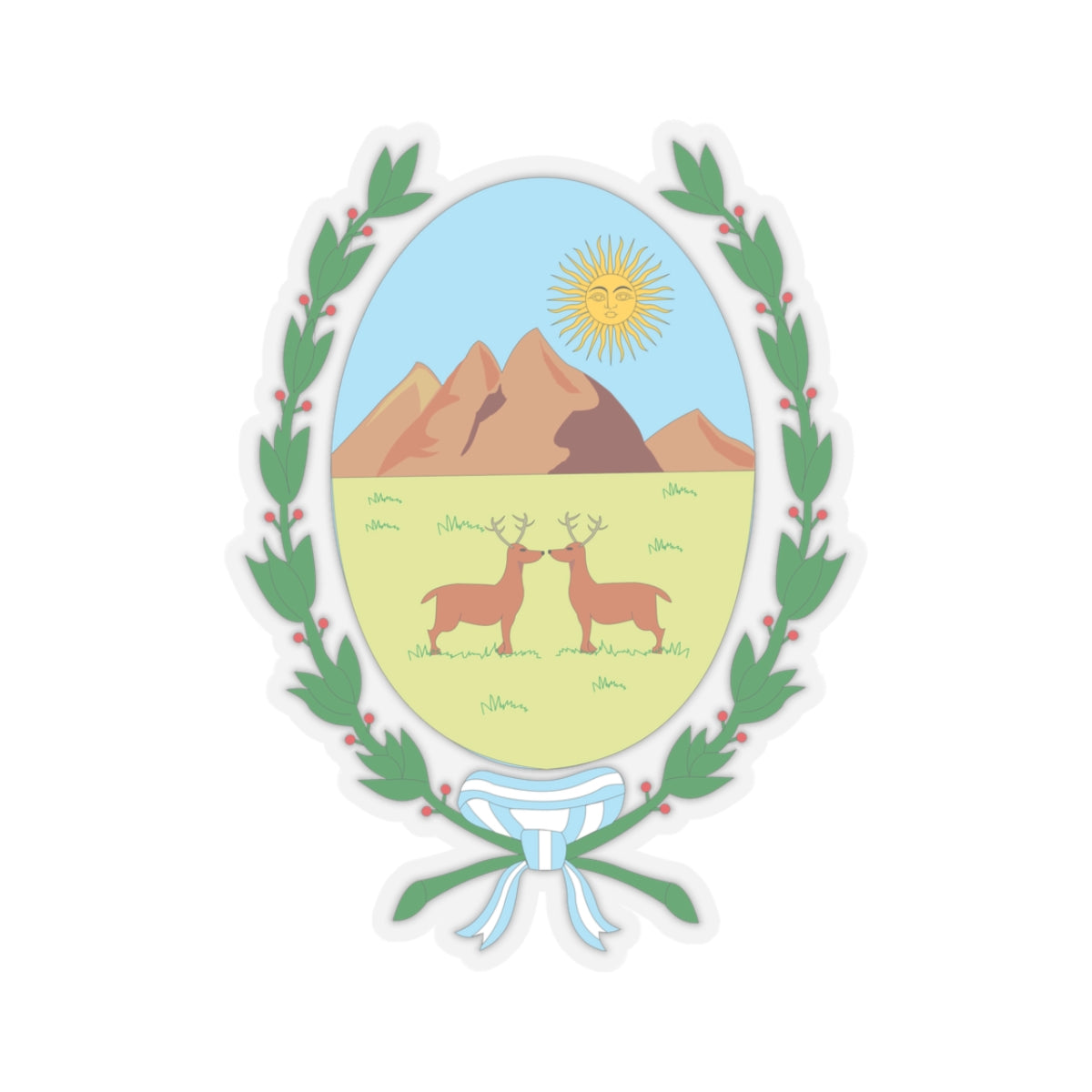 Coat of Arms San Luis Argentina - STICKER Vinyl Kiss-Cut Decal