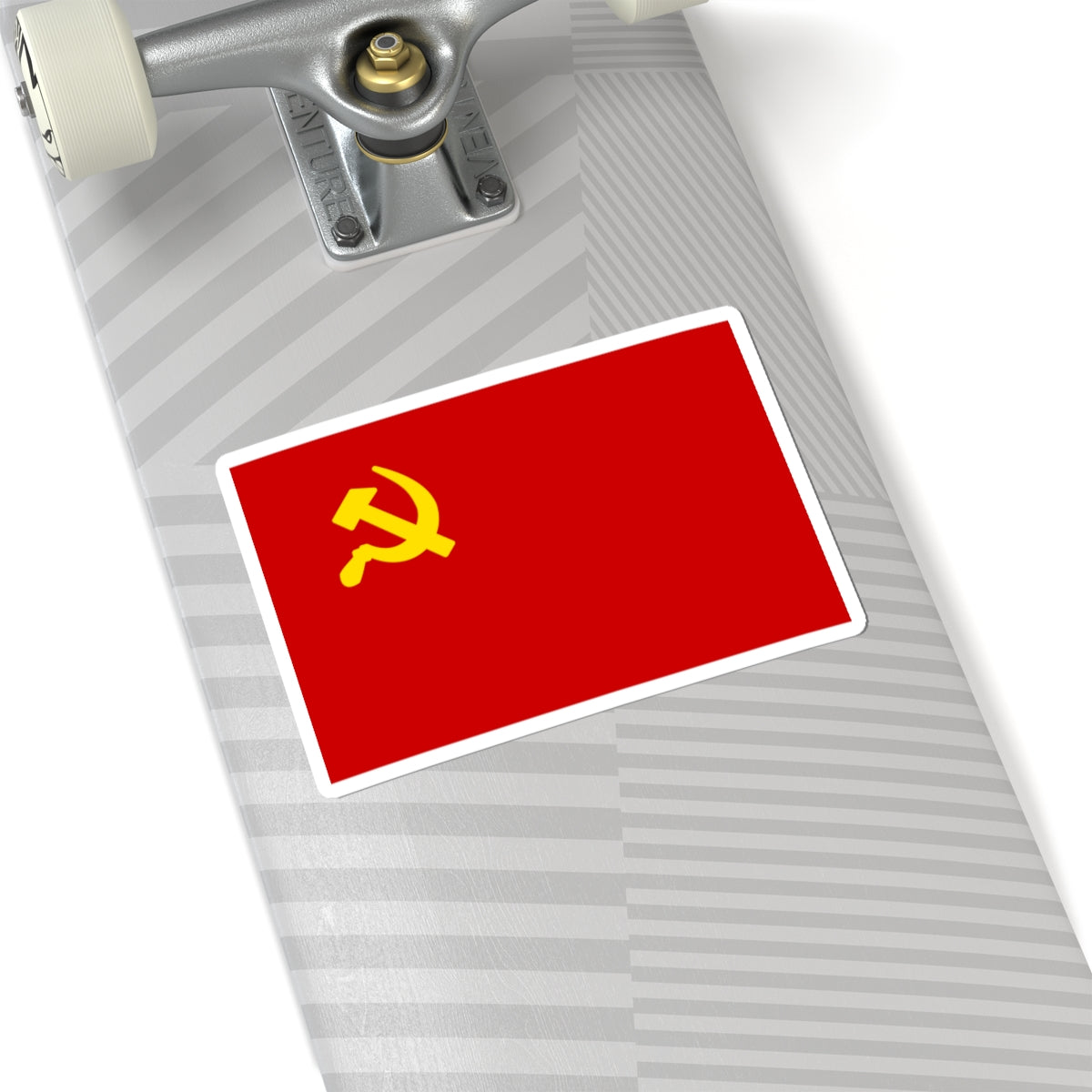 Flag of the Syrian Communist Party Bakdash (Syria) STICKER Vinyl Kiss-Cut Decal