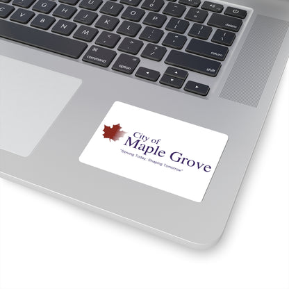 Flag of Maple Grove, Minnesota - STICKER Vinyl Kiss-Cut Decal