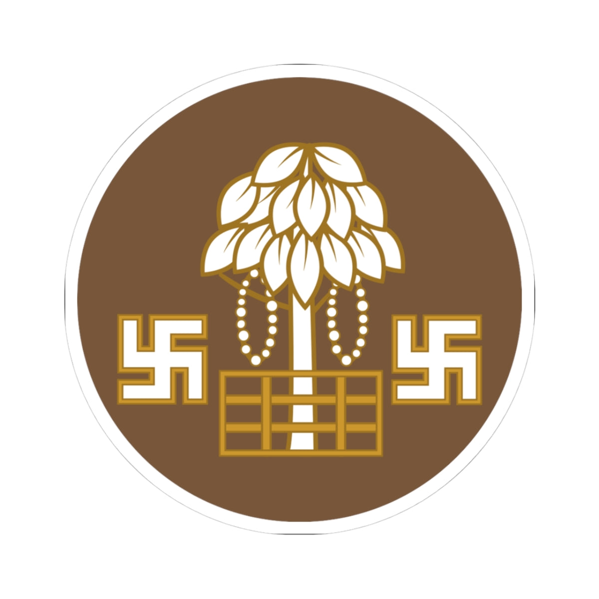 Badge of British Bihar and Orissa (India) (Coat of Arms) STICKER Vinyl Kiss-Cut Decal