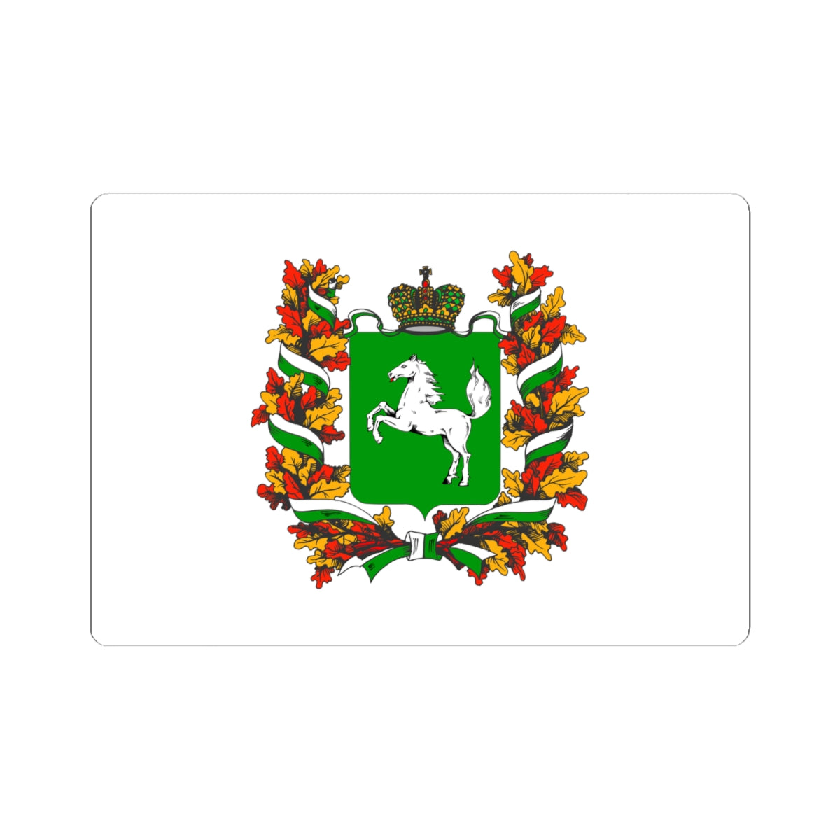 Flag of Tomsk Oblast (Russia) STICKER Vinyl Kiss-Cut Decal