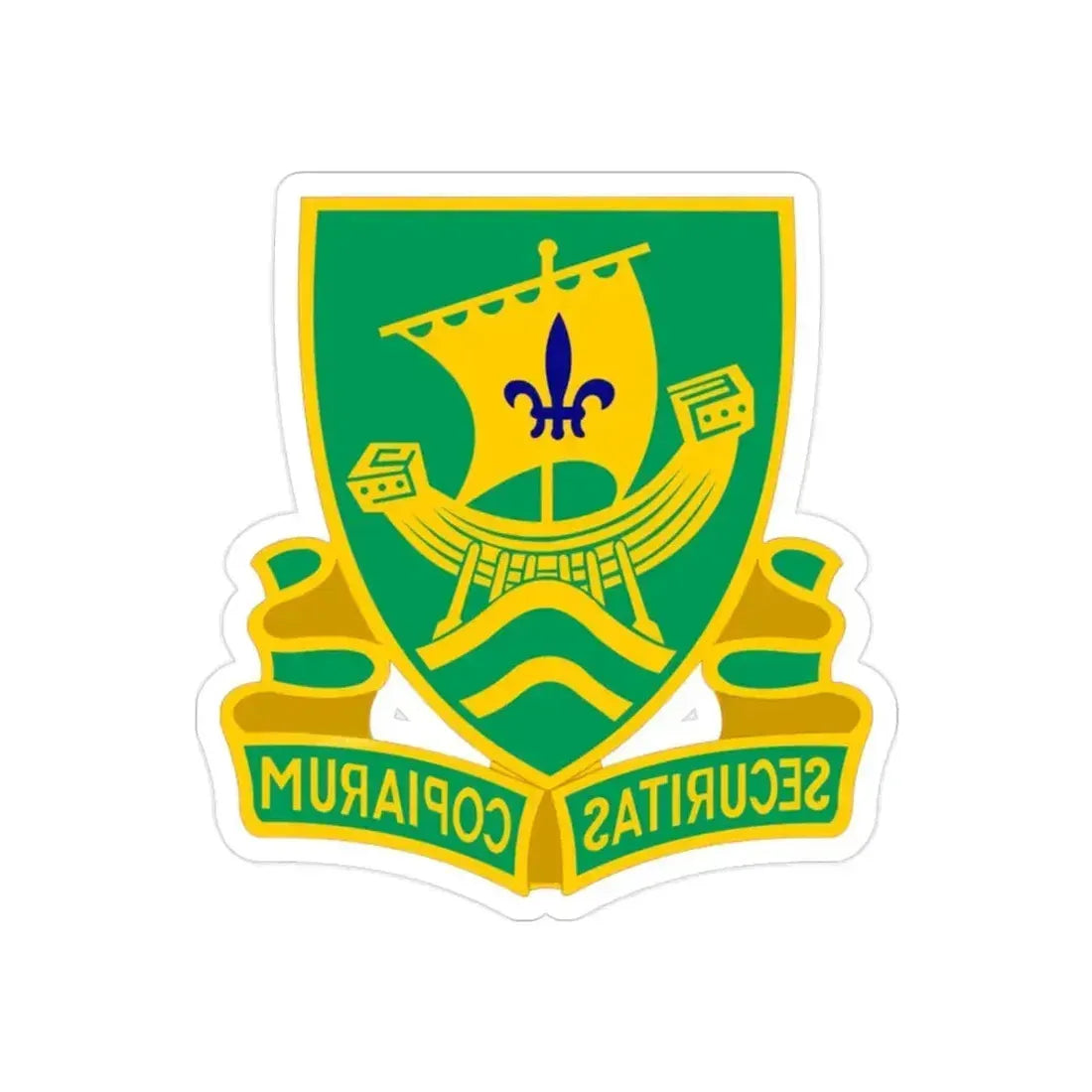 709th Military Police Battalion (U.S. Army) REVERSE PRINT Transparent Die-Cut STICKER 2 Inch Die-Cut Transparent - The Sticker Space