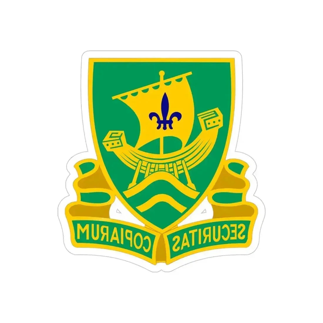 709th Military Police Battalion (U.S. Army) REVERSE PRINT Transparent Die-Cut STICKER 4 Inch Die-Cut Transparent - The Sticker Space