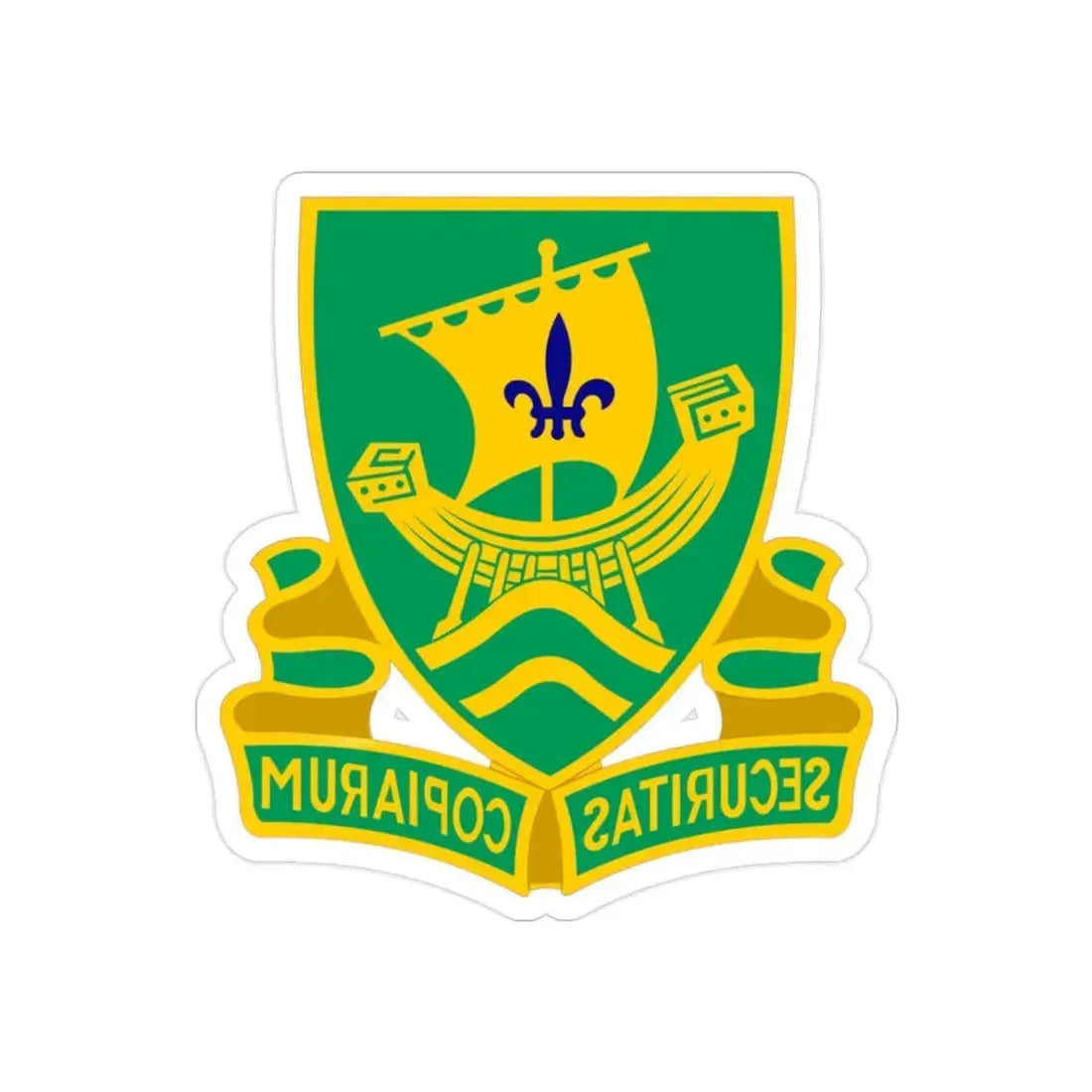 709th Military Police Battalion (U.S. Army) REVERSE PRINT Transparent Die-Cut STICKER - The Sticker Space