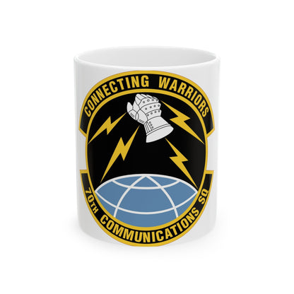 70th Communications Squadron (U.S. Air Force) White Coffee Mug-11oz-The Sticker Space