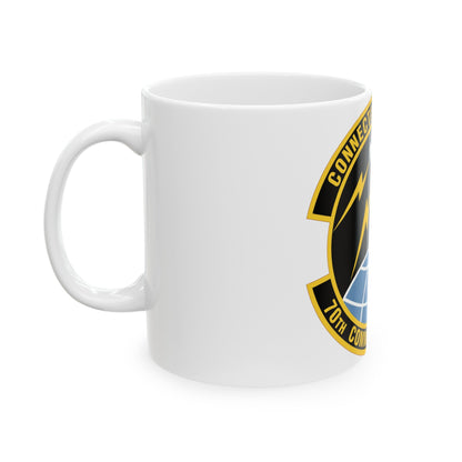 70th Communications Squadron (U.S. Air Force) White Coffee Mug-The Sticker Space