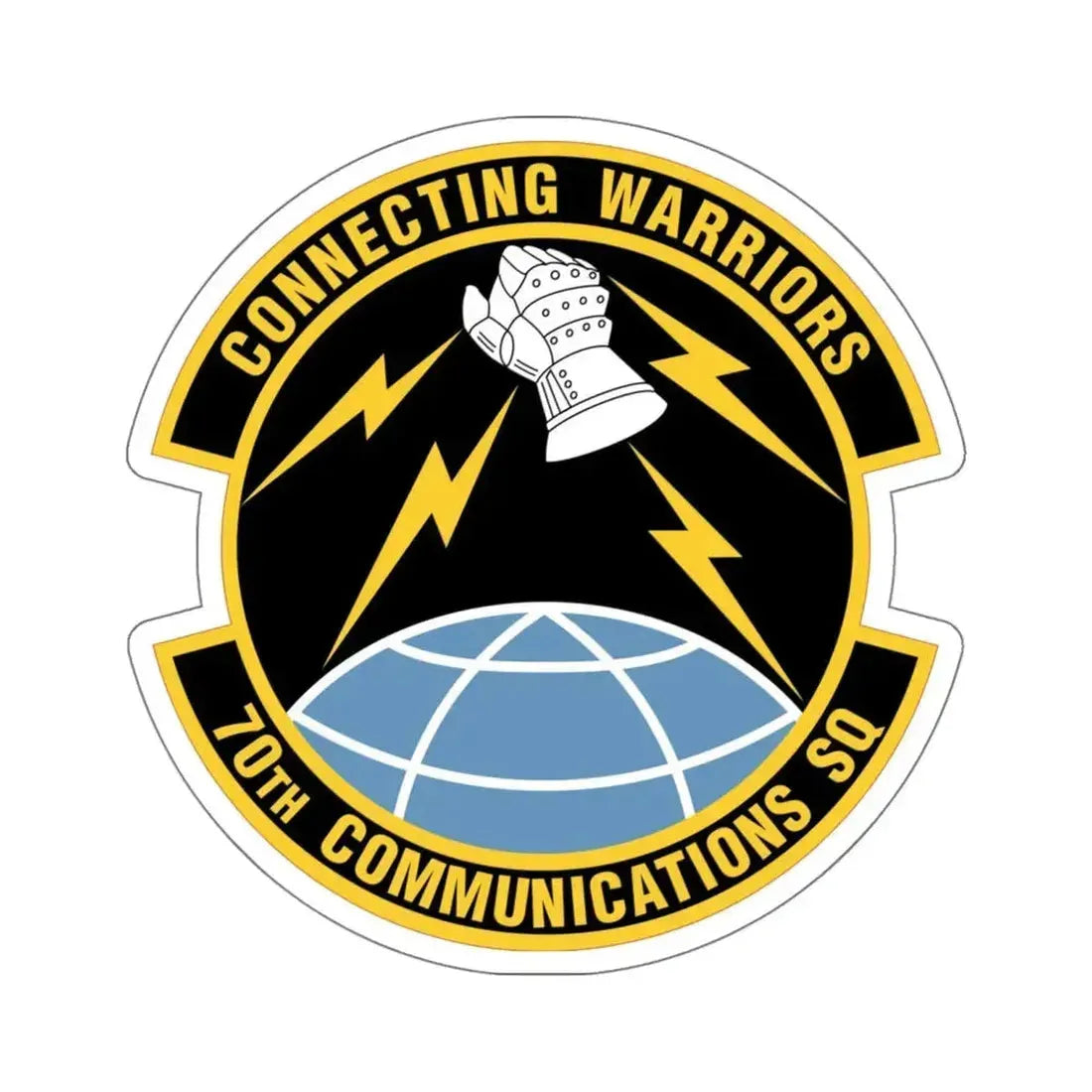 70th Communications Squadron (U.S. Air Force) STICKER Vinyl Die-Cut Decal 4 Inch - The Sticker Space