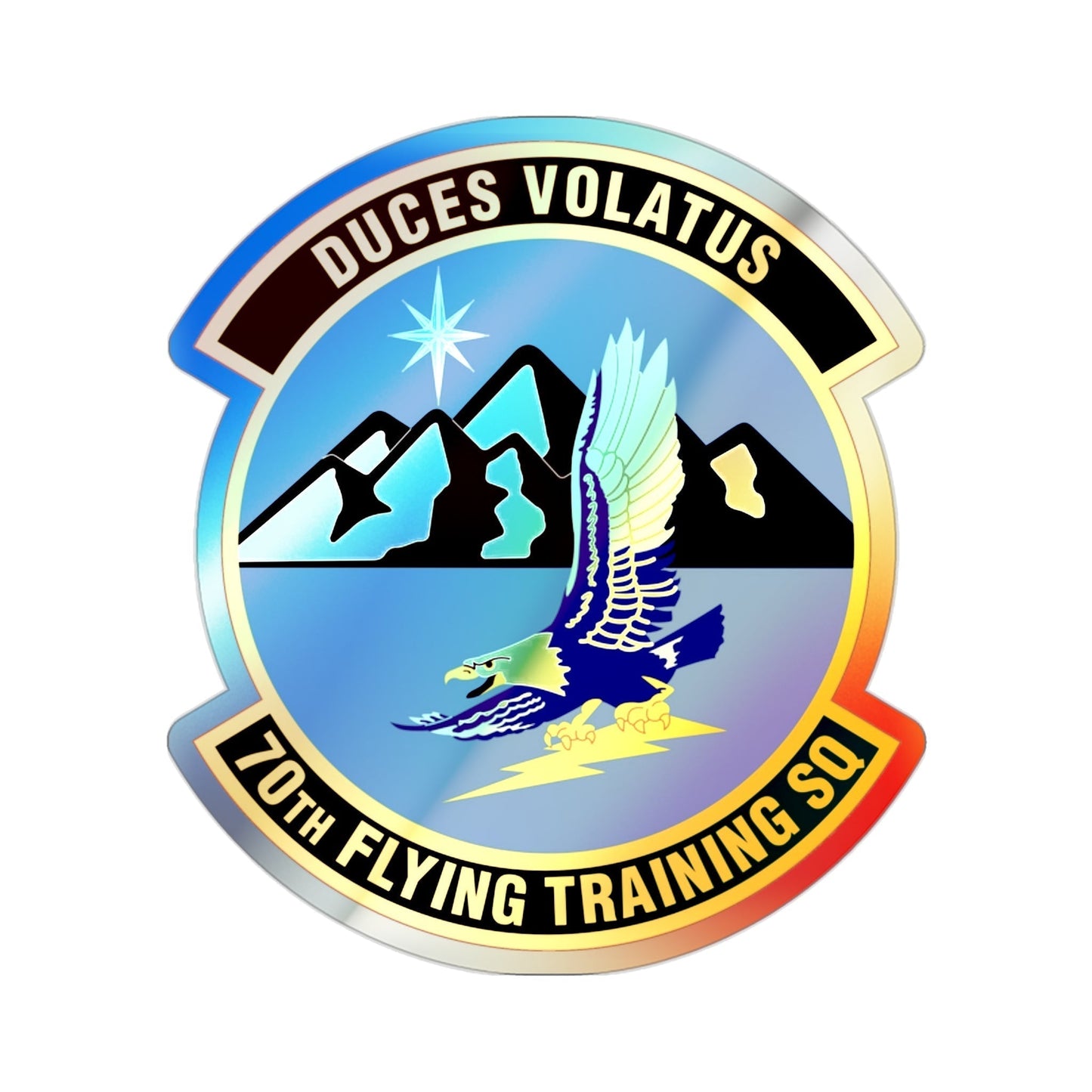 70th Flying Training Squadron (U.S. Air Force) Holographic STICKER Die-Cut Vinyl Decal-2 Inch-The Sticker Space