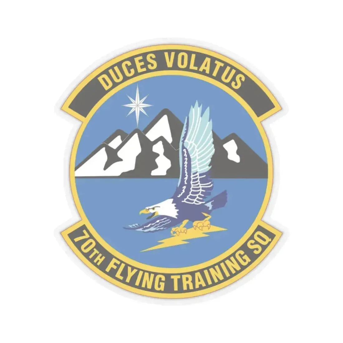 70th Flying Training Squadron (U.S. Air Force) STICKER Vinyl Kiss-Cut Decal 2 Inch Transparent - The Sticker Space