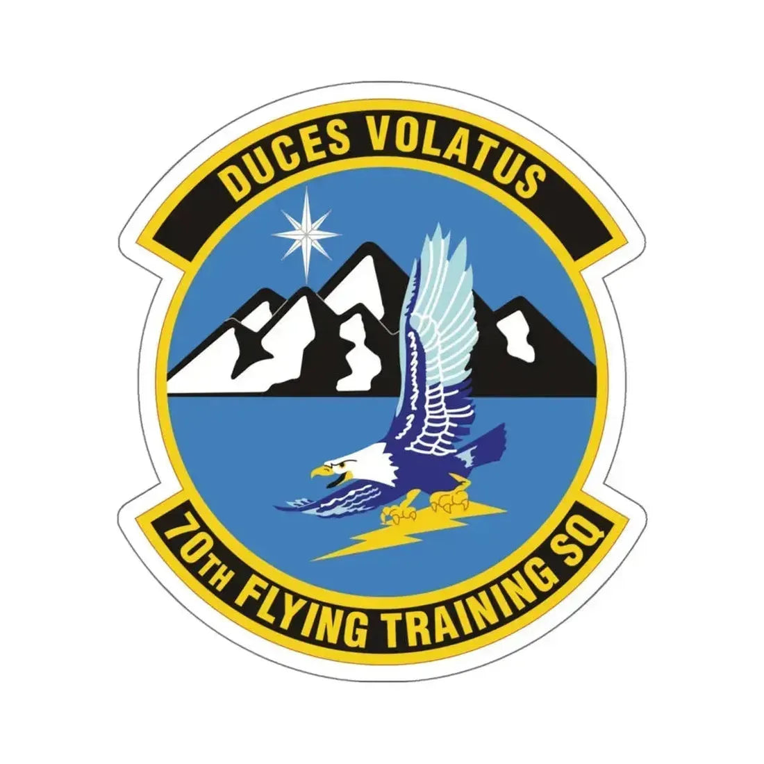 70th Flying Training Squadron (U.S. Air Force) STICKER Vinyl Kiss-Cut Decal 6 Inch White - The Sticker Space