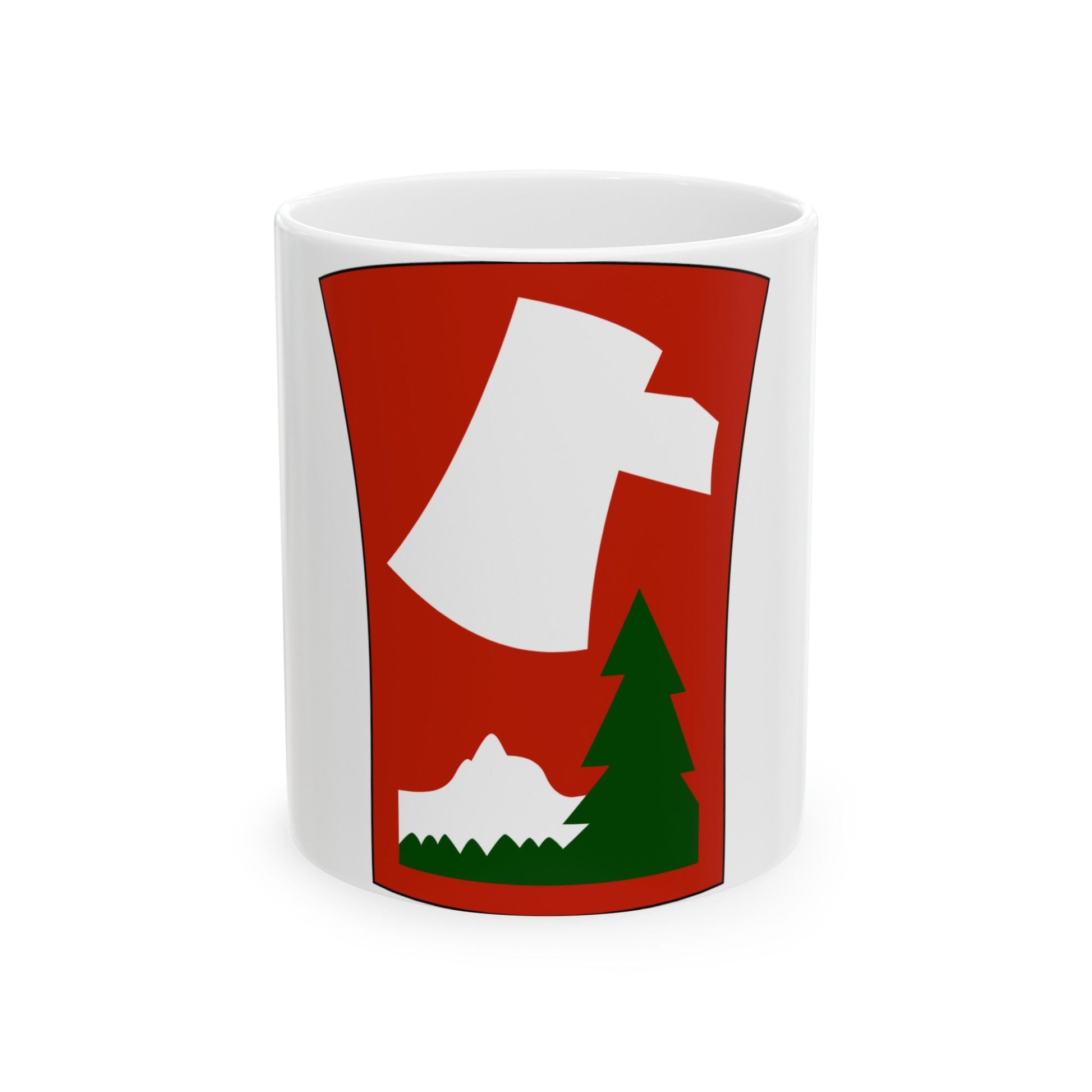 70th Infantry Division patch (U.S. Army) White Coffee Mug-11oz-The Sticker Space