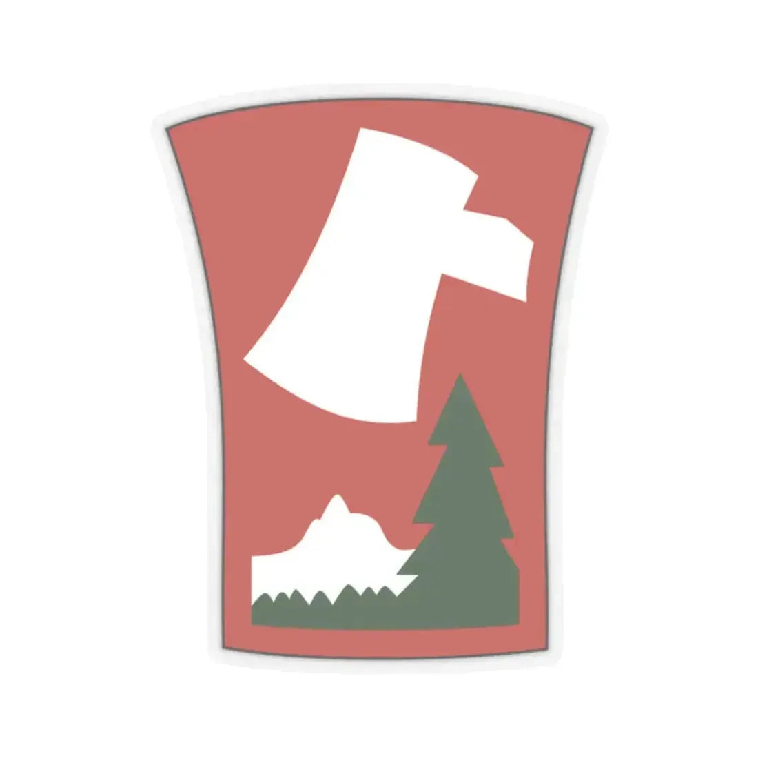 70th Infantry Division patch (U.S. Army) STICKER Vinyl Kiss-Cut Decal 2 Inch Transparent - The Sticker Space