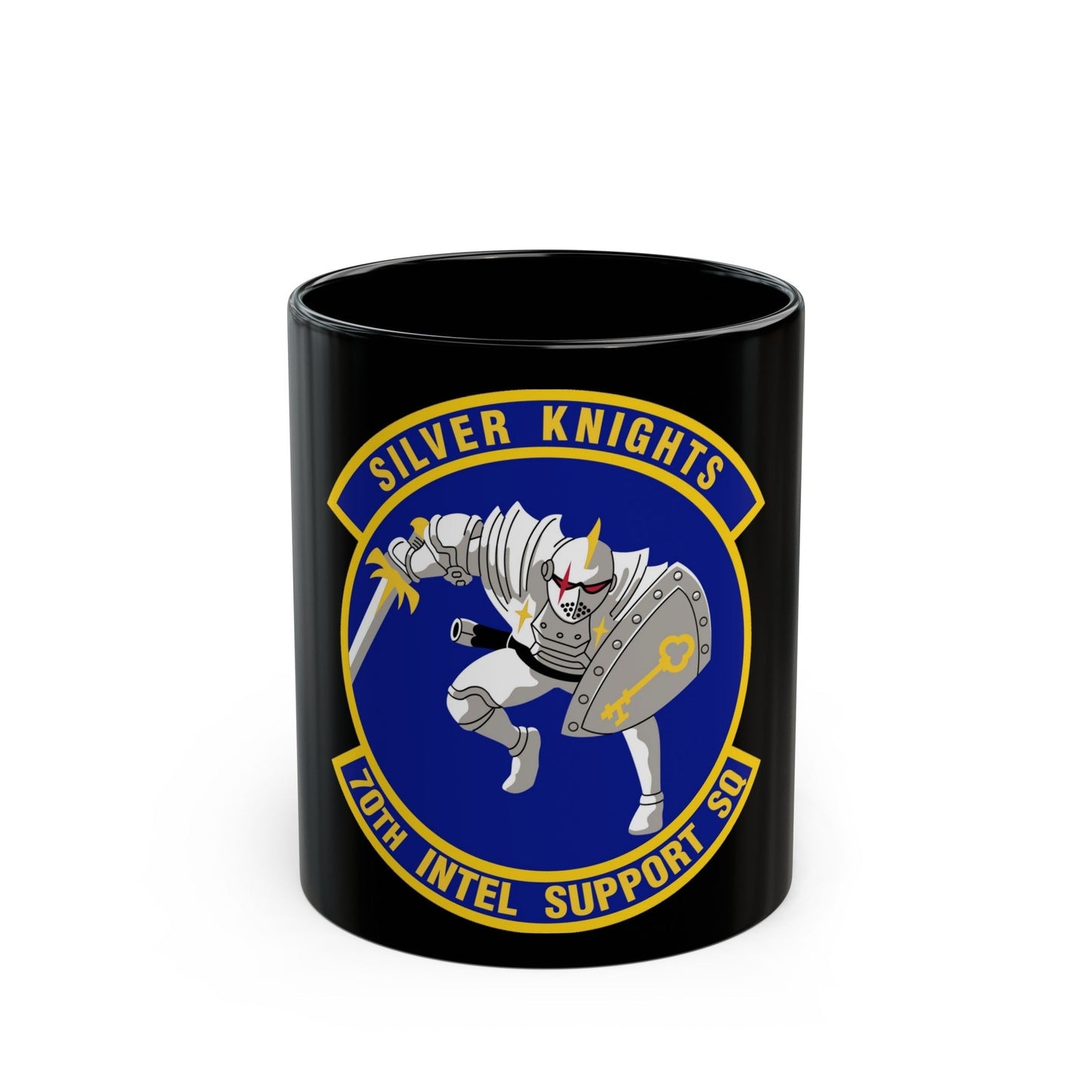 70th Intelligence Support Squadron (U.S. Air Force) Black Coffee Mug-11oz-The Sticker Space