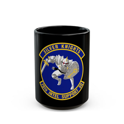 70th Intelligence Support Squadron (U.S. Air Force) Black Coffee Mug-15oz-The Sticker Space