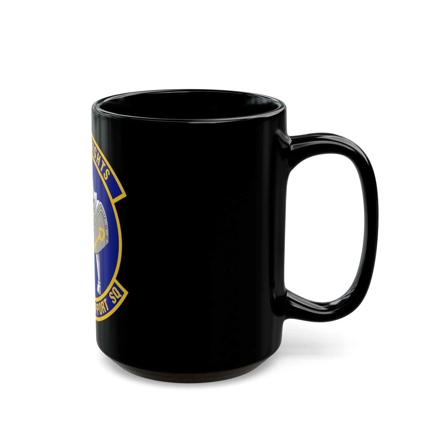 70th Intelligence Support Squadron (U.S. Air Force) Black Coffee Mug-The Sticker Space