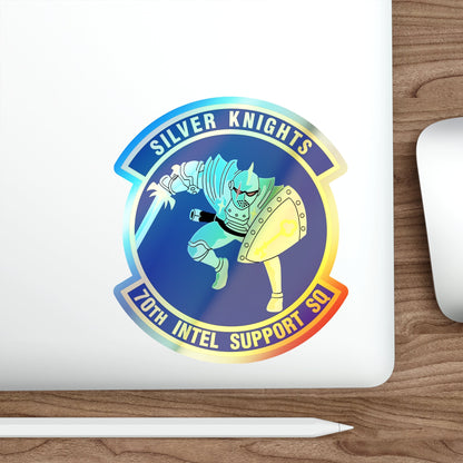 70th Intelligence Support Squadron (U.S. Air Force) Holographic STICKER Die-Cut Vinyl Decal-The Sticker Space