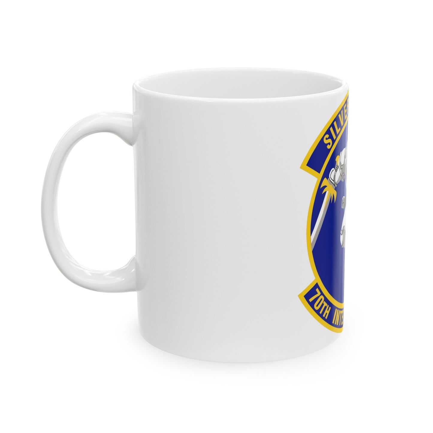 70th Intelligence Support Squadron (U.S. Air Force) White Coffee Mug-The Sticker Space