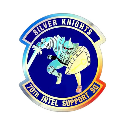 70th Intelligence Support Squadron (U.S. Air Force) Holographic STICKER Die-Cut Vinyl Decal 2 Inch Holographic - The Sticker Space