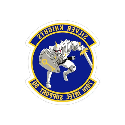 70th Intelligence Support Squadron (U.S. Air Force) REVERSE PRINT Transparent Die-Cut STICKER 4 Inch Die-Cut Transparent - The Sticker Space