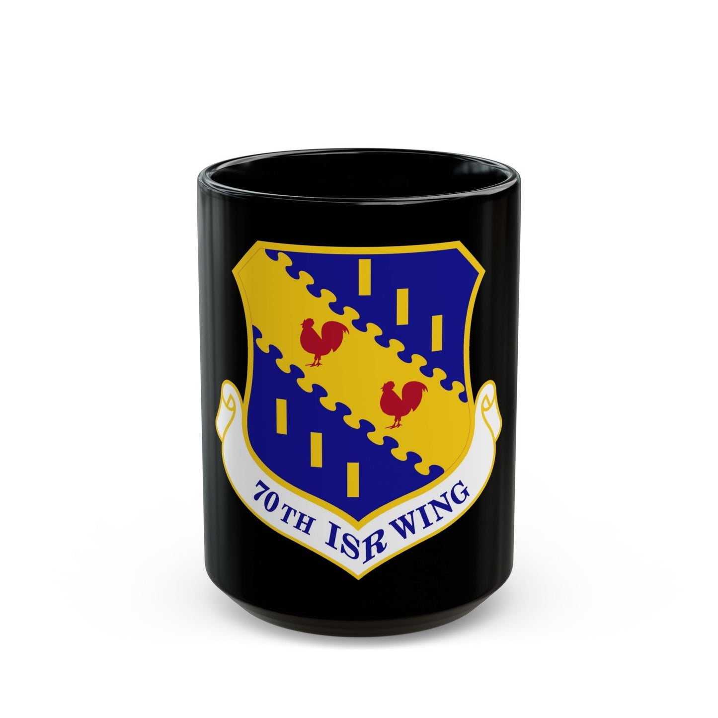 70th Intelligence Surveillance and Reconnaissance Wing (U.S. Air Force) Black Coffee Mug-15oz-The Sticker Space