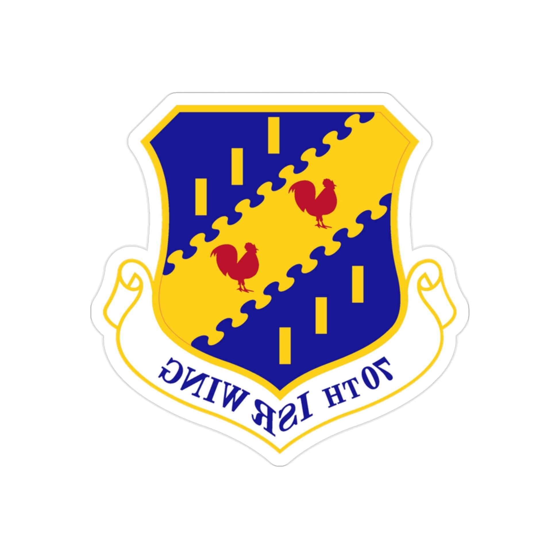 70th Intelligence Surveillance and Reconnaissance Wing (U.S. Air Force) REVERSE PRINT Transparent STICKER-2 Inch-The Sticker Space