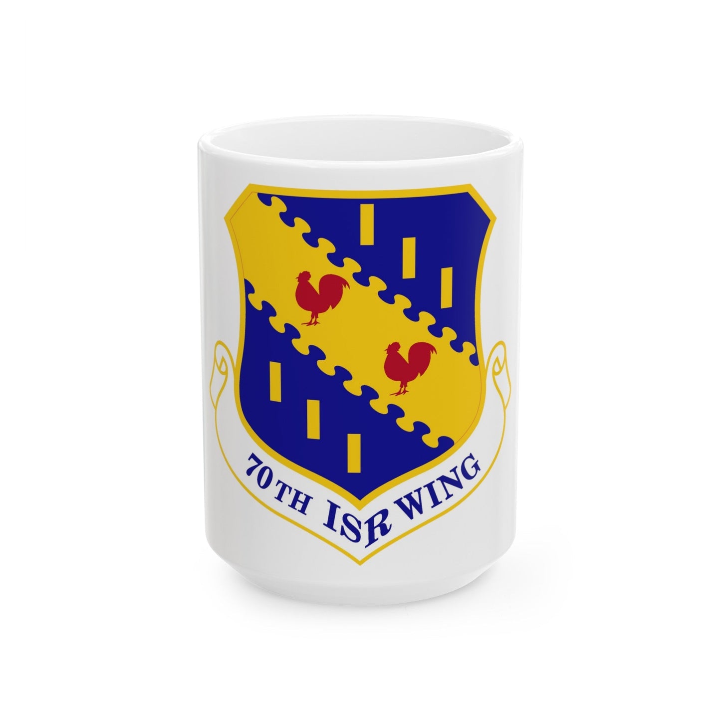 70th Intelligence Surveillance and Reconnaissance Wing (U.S. Air Force) White Coffee Mug-15oz-The Sticker Space