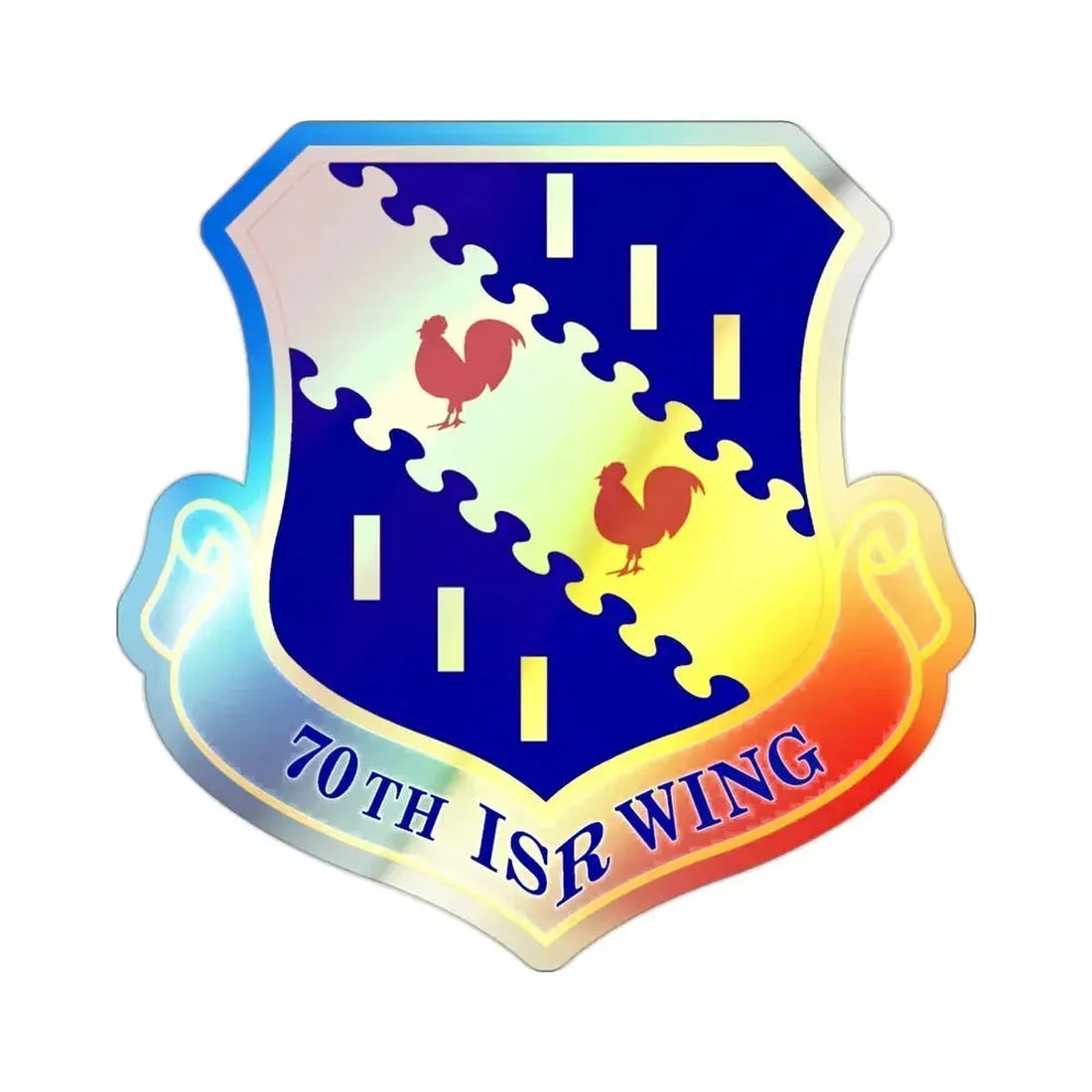 70th Intelligence Surveillance and Reconnaissance Wing (U.S. Air Force) Holographic STICKER Die-Cut Vinyl Decal 2 Inch Holographic - The Sticker Space