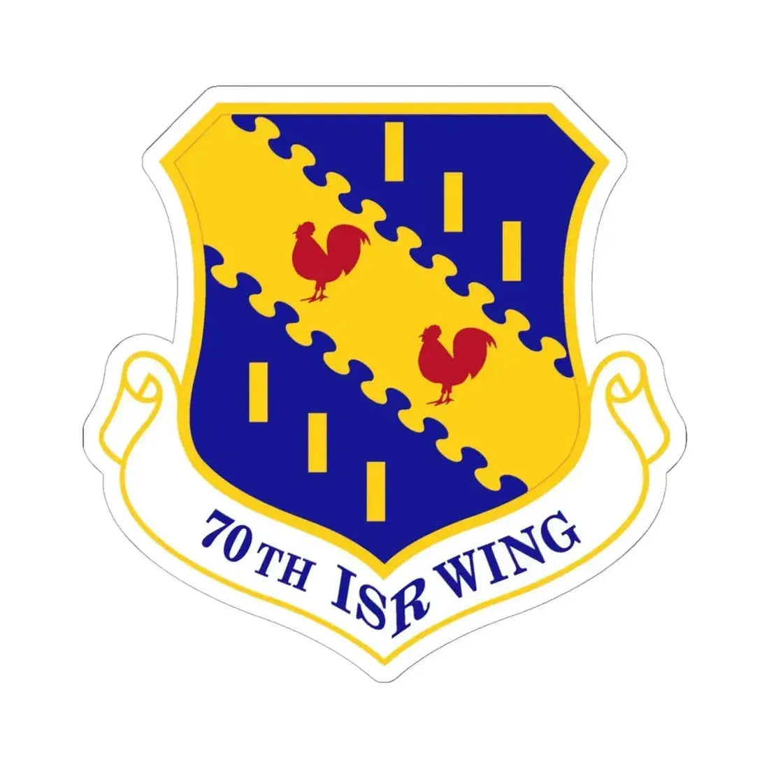 70th Intelligence Surveillance and Reconnaissance Wing (U.S. Air Force) STICKER Vinyl Kiss-Cut Decal 6 Inch White - The Sticker Space