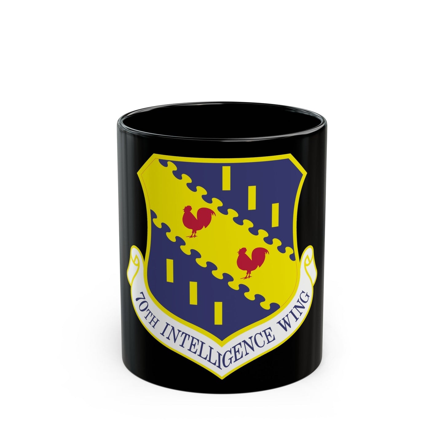 70th Intelligence Wing (U.S. Air Force) Black Coffee Mug-11oz-The Sticker Space