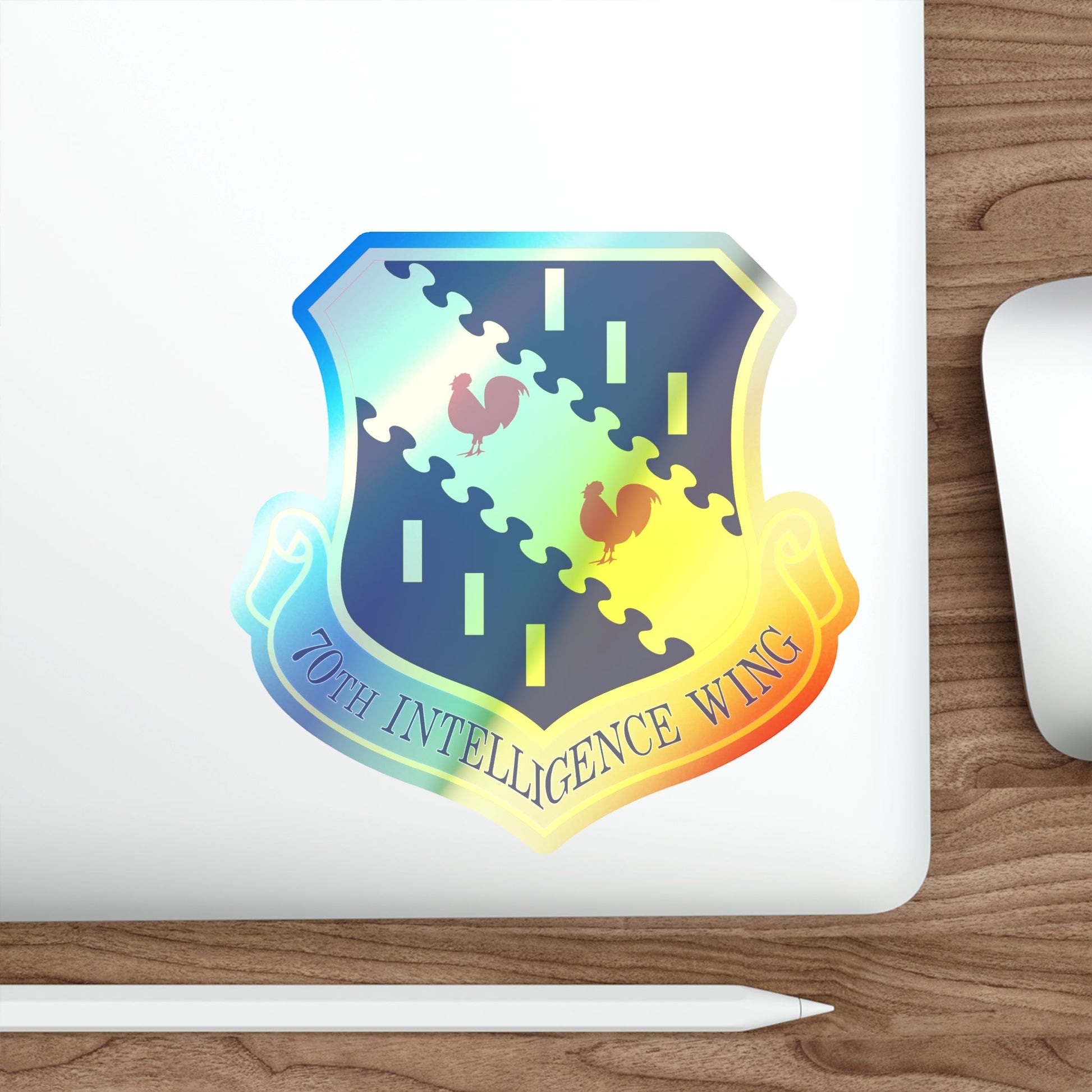 70th Intelligence Wing (U.S. Air Force) Holographic STICKER Die-Cut Vinyl Decal-The Sticker Space