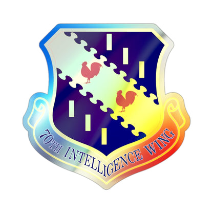 70th Intelligence Wing (U.S. Air Force) Holographic STICKER Die-Cut Vinyl Decal-2 Inch-The Sticker Space