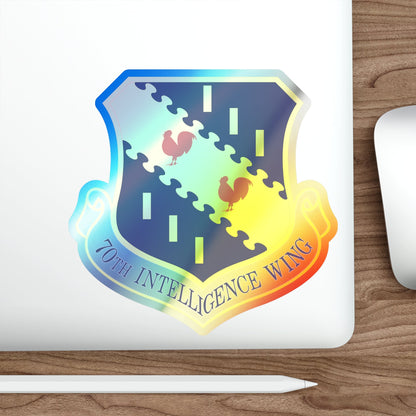 70th Intelligence Wing (U.S. Air Force) Holographic STICKER Die-Cut Vinyl Decal-The Sticker Space