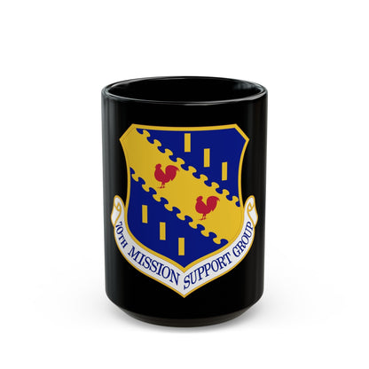 70th Mission Support Group (U.S. Air Force) Black Coffee Mug-15oz-The Sticker Space