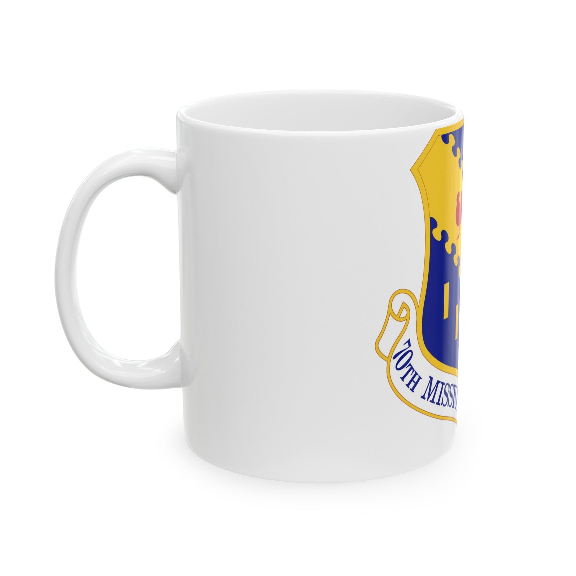 70th Mission Support Group (U.S. Air Force) White Coffee Mug-The Sticker Space