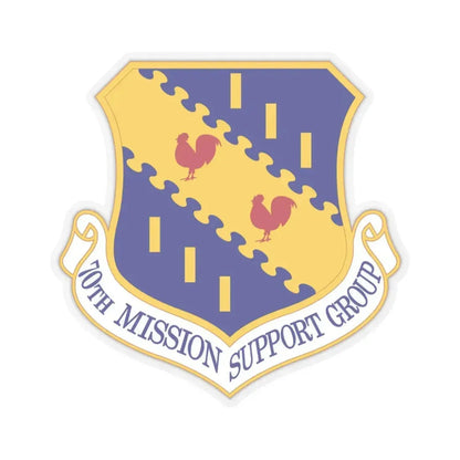 70th Mission Support Group (U.S. Air Force) STICKER Vinyl Kiss-Cut Decal 3 Inch Transparent - The Sticker Space