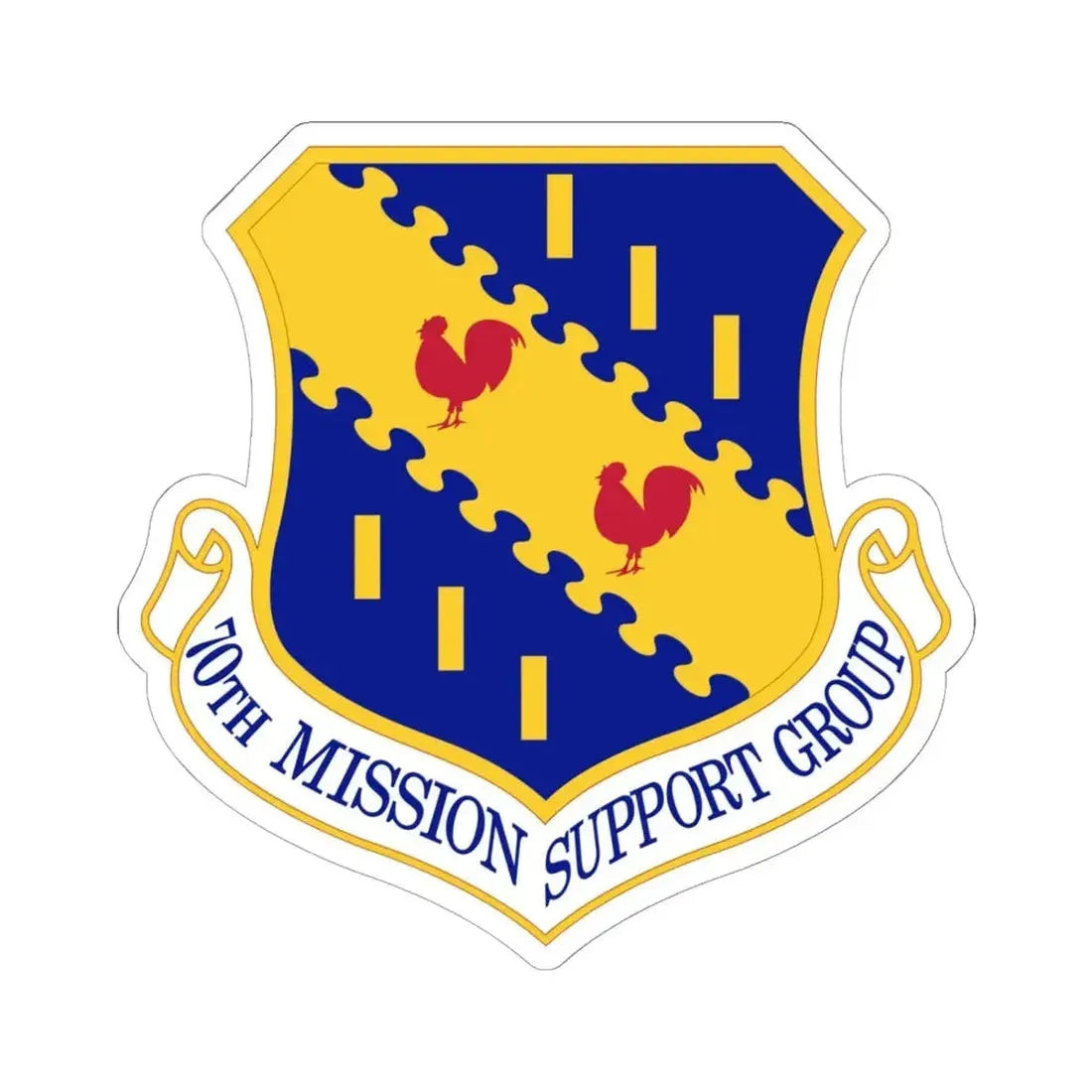 70th Mission Support Group (U.S. Air Force) STICKER Vinyl Kiss-Cut Decal 6 Inch White - The Sticker Space