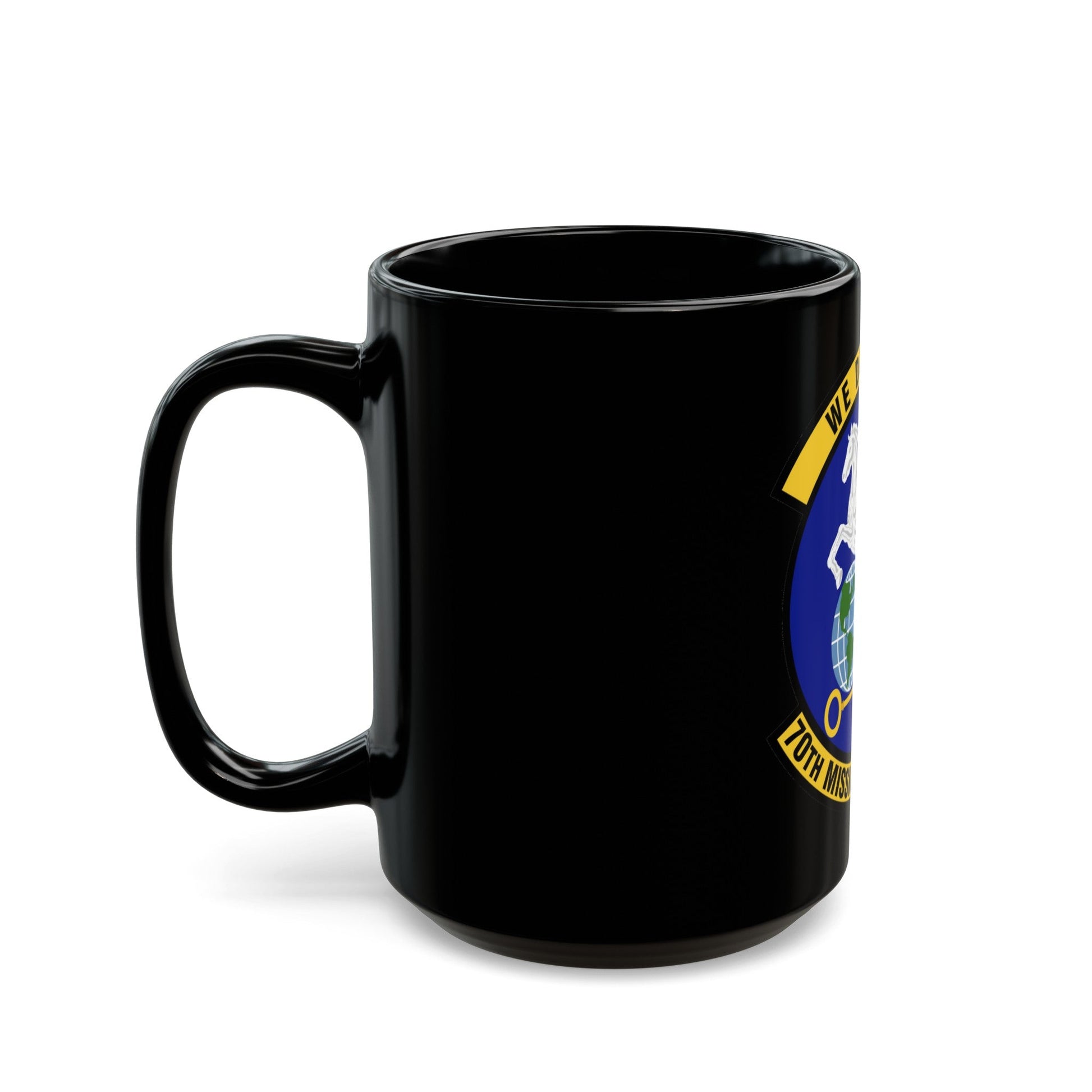 70th Mission Support Squadron (U.S. Air Force) Black Coffee Mug-The Sticker Space