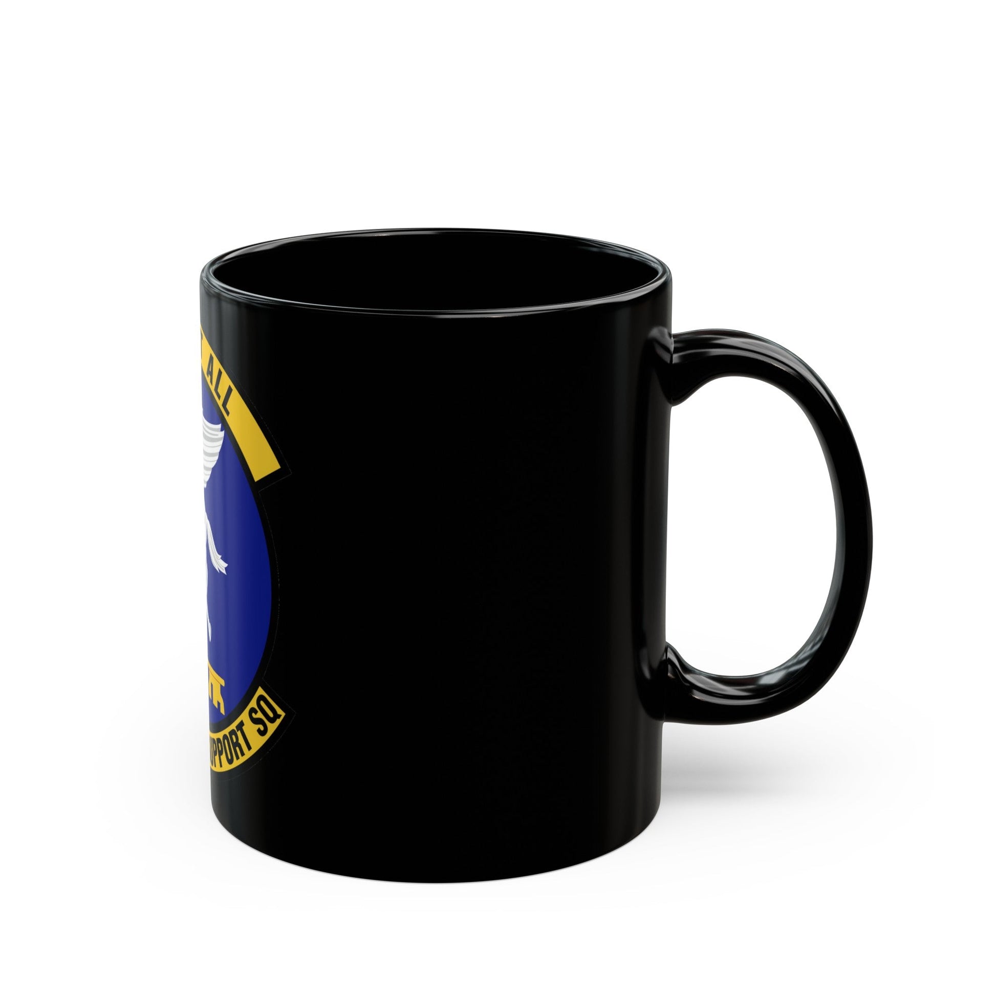 70th Mission Support Squadron (U.S. Air Force) Black Coffee Mug-The Sticker Space