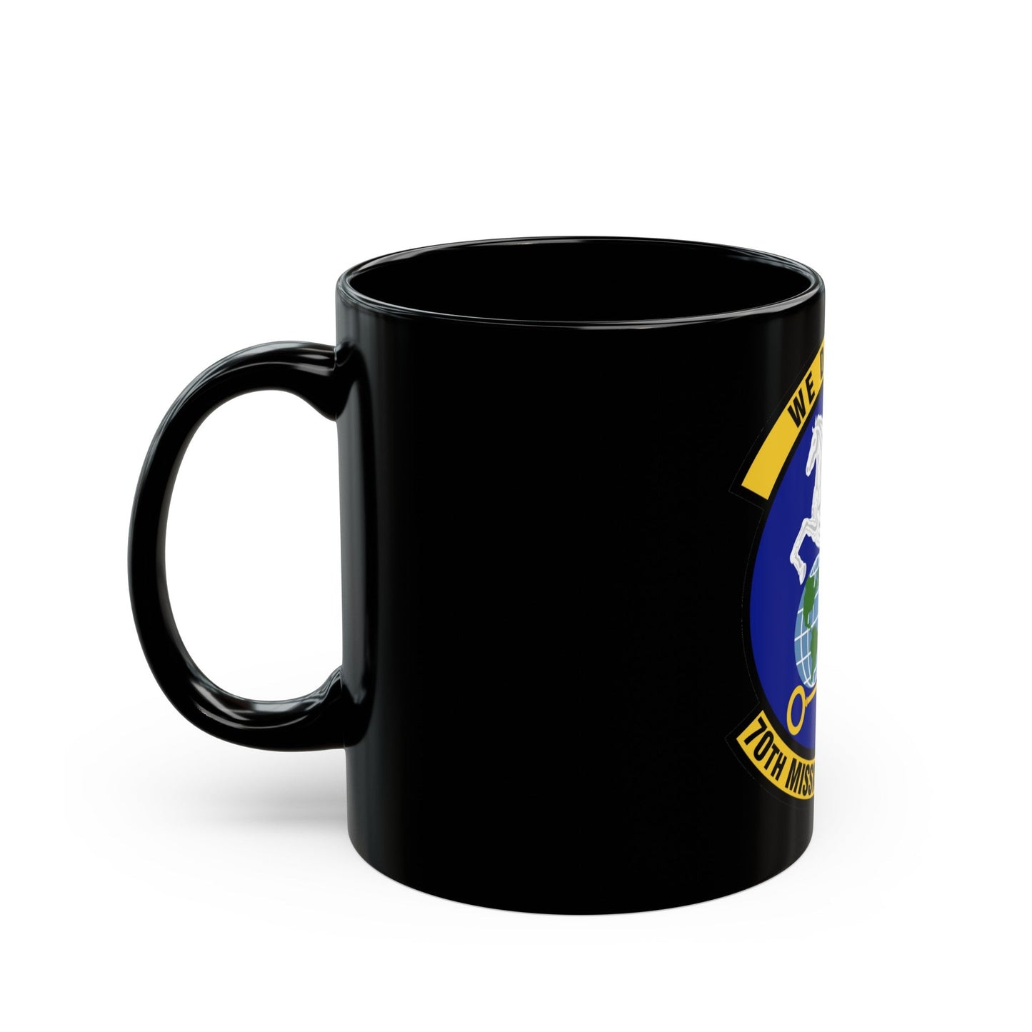 70th Mission Support Squadron (U.S. Air Force) Black Coffee Mug-The Sticker Space